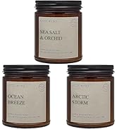 Arctic Wicks 3 Pack Spring Candle Set - Sea Salt & Orchid, Ocean Breeze & Arctic Storm | Coconut ...