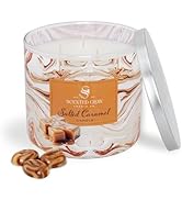 Salted Caramel Scented Candle, Scented Glow Candle Co