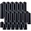 MTLEE 36 Pcs Pillar Candles Bulk Set of 3 Long Burning Wax Pillar Candles 2 in x 3, 6, 8 Inch Dripless Unscented Smokeless for Wedding Party Spa Lantern Fireplace Home(Black)