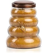 A Cheerful Giver Spring Candles Honey Pear Cider Beehive Jar Candle - 14 Ounces with 70 Hours Bur...