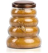 A Cheerful Giver Spring Candles Honey Pear Cider Beehive Jar Candle - 14 Ounces with 70 Hours Bur...