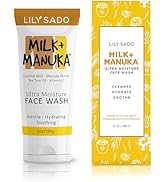 LILY SADO MILK+MANUKA Coconut Milk & Manuka Honey Cream Face Cleanser – Natural Ultra Moisturizi...