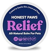 Honest Paws Dog Paw Balm - Pad Relief Soother Moisturizer Protection Wax - All Natural All Weathe...