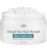 Vivo Per Lei Body Scrub - Exfoliating Body Scrub with Dead Sea Minerals - Dead Sea Salt Scrub for...
