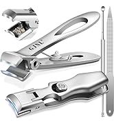 Toenail Clippers for Seniors Thick Toenails - German Nail Clippers for Men & 17mm Wide Open Strai...