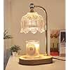 MEIXISUE Candle Warmer Lamp with Timer and Dimmer,Electric Gold Light Gifts for Women Melt Wax Warmer Lamp with 2 Bulbs for Candle Jars House Warming New Home Decor Bedroom