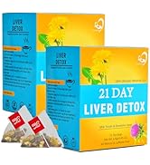 Aromlife Natural Liver Detox Tea for Detox & Cleanse, 42 Teabags, Milk Thistle Liver Tea for Nour...