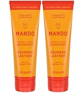 Mando Whole Body Deodorant For Men - Invisible Cream - 72 Hour Odor Control - Aluminum Free, Baki...