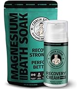 Coach Soak Recovery Bath Soak and Magnesium Lotion with MSM Eucalyptus Tea Tree Bundle (Cooling P...
