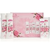Bulgarian Rose Oil Moisturizing Body Care 3 Piece Gift Set - Natural Rose Body Lotion, Natural Ro...