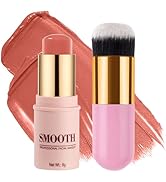 Multi-use Blush Stick, Monochromatic Face Beauty Wand for Cheek, Eyeshadow and Lip, Longwear Wate...