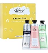 Hand Cream Gift Set - Hand Cream for Women, Shea Butter, Argan Oil, Vitamin E, Moisturizing Hand ...