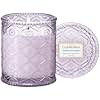 LA JOLIE MUSE Jardin de Lavender Scented Candle - Coconut, Lavender & Sandalwood | 6 oz Natural Soy Wax | 40 Hours Clean Burn | Aromatherapy Candle for Relaxation | Elegant Home Decor