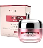 AZURE Retinol & Collagen Anti Aging Day Cream - Restoring, Smoothing & Hydrating Face Moisturizer...