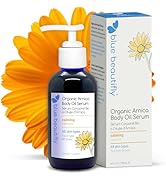 Blue Beautifly USDA Certified Organic Arnica Body Oil Serum - Relieves Muscle Soreness & Joint Pa...