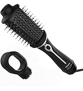 Dual Voltage Hair Dryer Brush, Wizchark Hot Air Brush for Straightening/Curling/Drying, Plus 2.0 ...