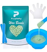 Hard Wax Beads Bulk, 3Lbs Wax Beads for Hair Removal, Face Waxing for Bikini, Leg, Armpit, Leg, B...