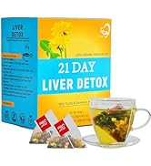 Aromlife 21 Day Milk Thistle Liver Detox Tea, for Liver Cleanse and Support Care, Milk Thistle Te...