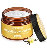 LEPONIX Magnesium Cream, Magnesium Lotion for Sleep, Muscle Relaxation & Skin Moisturizing, Night...