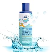 Non Toxic Shampoo and Conditioner, Body Wash 3 in 1 for Swim - Reef Safe Swimmers Shampoo for Men...