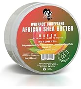 RA COSMETICS Whipped Shea Butter Mango - 6oz | 100% Pure and Natural African Shea Butter for Men ...