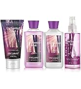 Vital Luxury Enchanted Mist Scent Bath & Body Kit, 3 Fl Oz, Ideal Skincare Gift Home Spa Set, Inc...