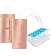 Portable Travel Flosser Dispenser Holy Rose Dental Floss Picks Storage Case with Toothpicks Floss...
