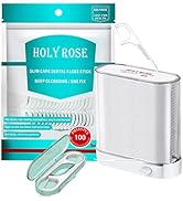 Holy Rose Dental Floss Dispenser,Portable Mini Floss Picks Case,Flossers Toothpicks Organizer,Ref...