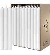 Simply Soson 12-inch White Straight Taper Dinner Candles - Bulk 36-Pack - Unscented Long Straight...