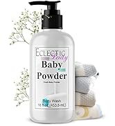 Eclectic Lady Liquid Pearl Body Wash - Baby Powder Scent 3-in-1 Use For Bubble Bath, Hand Soap & ...