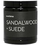Everlume Premium Soy Wax Candle | Highly Scented Black Glass Jar Candles | Long Lasting, Clean Bu...