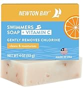 Newton Bay Swimmers Soap + Vitamin C | All Natural Body and Face Wash Soap Bar | Neutralizes and ...