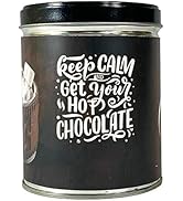 Hot Chocolate Scented Tin Candle, Up to 100 Hours of Burn Time with Specialty Blended Soy & Paraf...