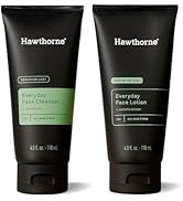Hawthorne Men's Everyday Essential Skincare Set With Face Wash Cleanser and Lotion. A 2-Step Rout...
