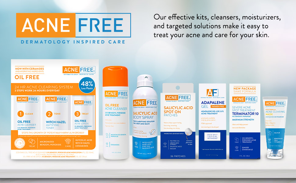 AcneFree item lineup