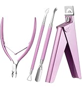 Melodysusie Acrylic Nail Clippers 4 in 1 Set, Adjustable Stainless Steel Nail Clippers for Acryli...