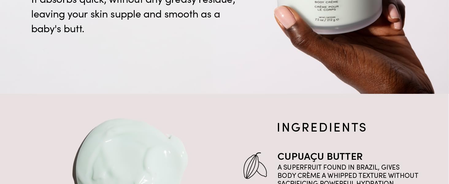 Made with skin-loving ingredients like coconut oil and squalane for soft, nourished skin