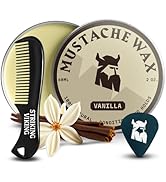 Striking Viking Mustache Wax & Comb Kit - Beard & Moustache Wax For Men With Strong Hold Natural ...