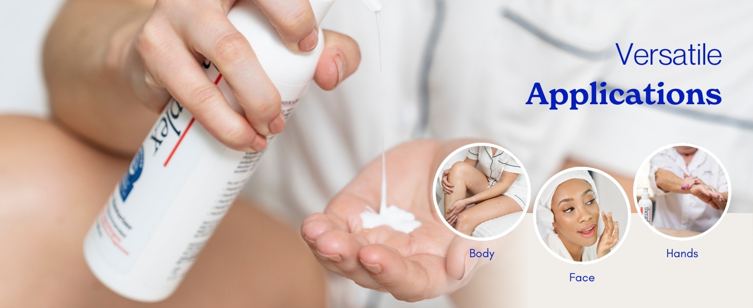used on the body, face and hands