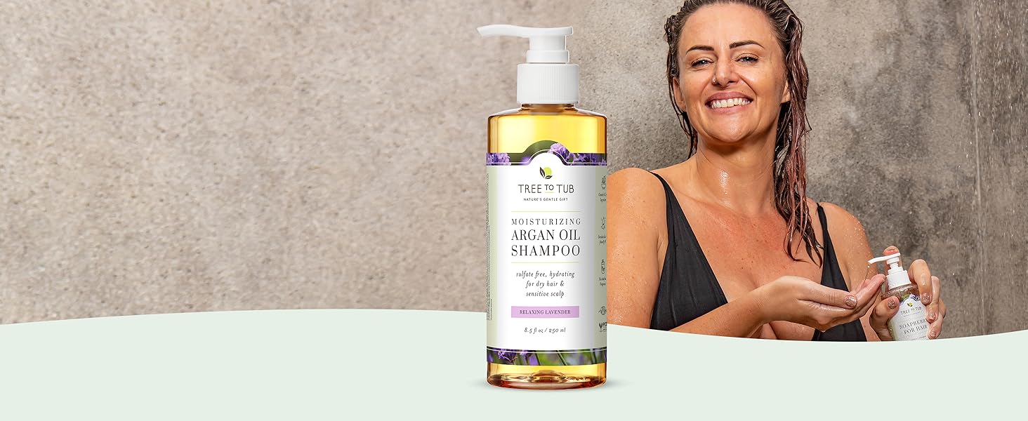 Lavender Shampoo for Sensitive Scalp | Tree to Tub 1