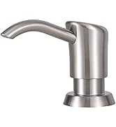 GAGALIFE Built in Sink Soap Dispenser or Lotion Dispenser for Kitchen Sink, Brushed Nickel ABS Pu...