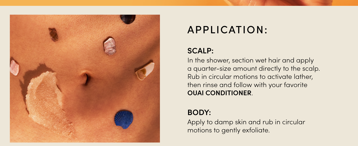 Gentle exfoliation buffs away dirt, product, and dead skin to make way for smooth, clean skin