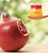 Frudia lip balm with pomegranate fruit open