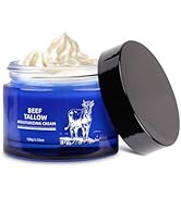 Beef Tallow for Skin, Whipped Organic Grass-Fed Beef Tallow Balm for Face & Body, Tallow Face Moi...
