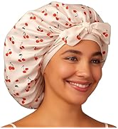 Kitsch XL Satin Bonnet for Sleeping - Softer Than Silk Bonnet For Sleeping Women - Secure Fit, Ad...