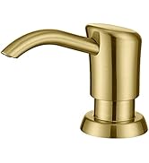 GAGALIFE Built in Sink Soap Dispenser or Lotion Dispenser for Kitchen Sink, Brushed Gold ABS Pump...