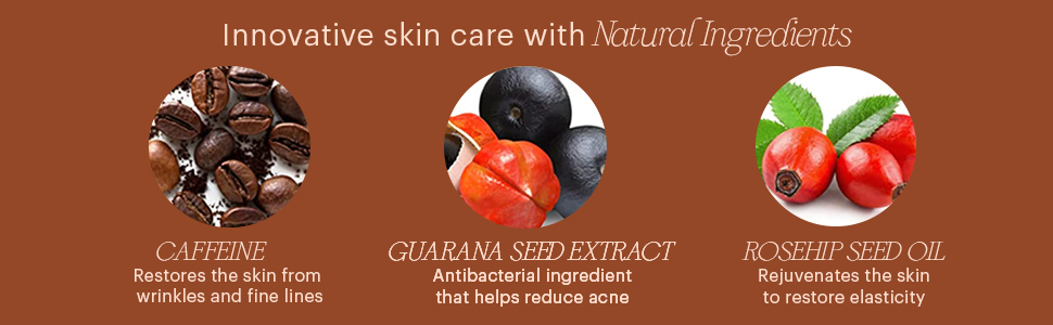natural skin loving ingredients guarana seed rosehip seed oil skin loving elasticity
