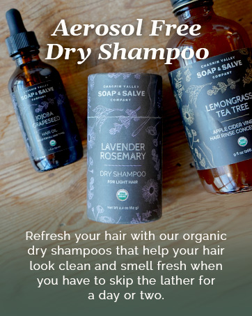 aerosol free dry shampoo refresh organic hair clean smell fresh lather lavender rosemary lemongrass