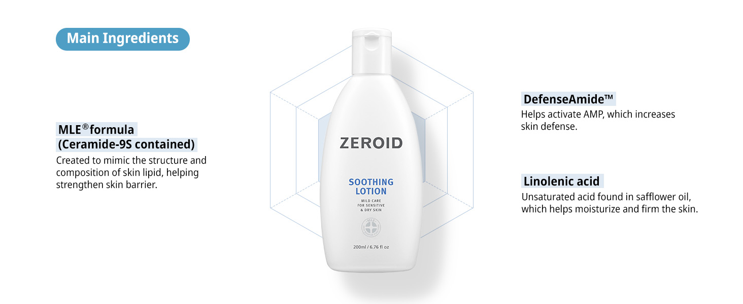 ZEROID Soothing Lotion 200ml