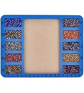 BENECREAT 2 Pcs Felt Beading Mat, 7.8x5.9 Inch Rectangle Felt Bead Design Boards with Centimeter ...